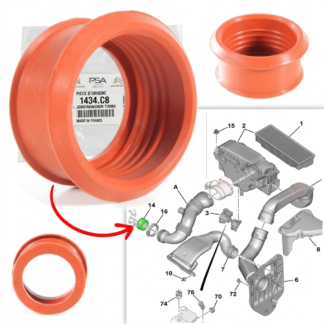 Manchon Turbo Durite d'air 1.6 HDi - PSA 1434.C8