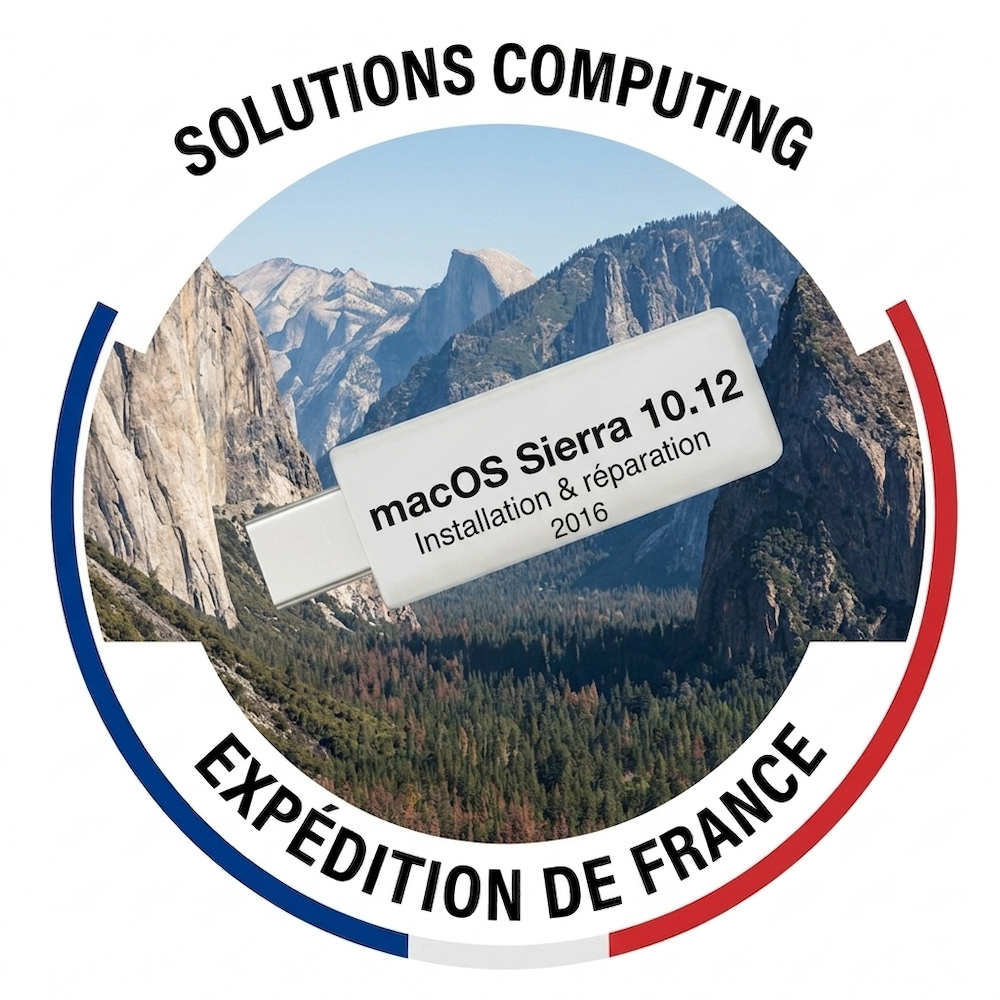macOS Sierra 10.12 Clé USB d'Installation et Réparation (2016)