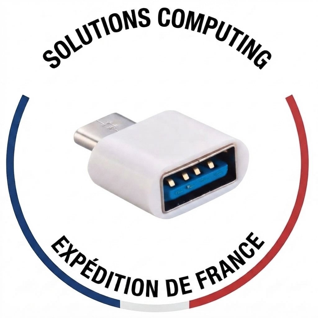 Adaptateur compact USB-A (Femelle) vers USB Type-C (Mâle)