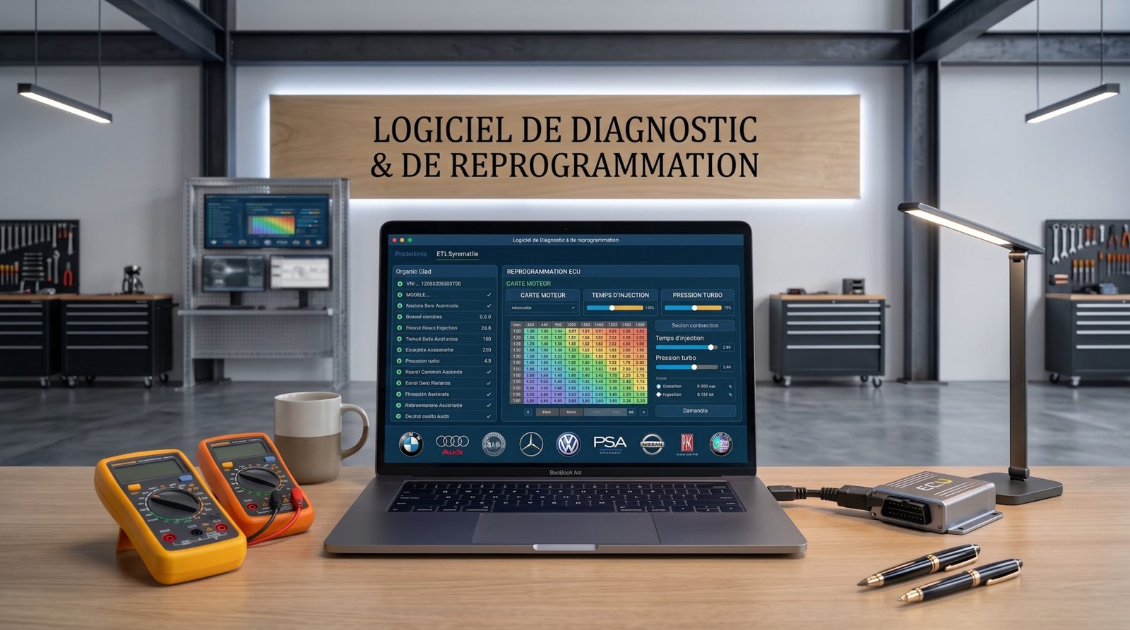 Logiciels de diagnostic et reprogrammation - Solutions Computing